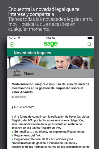Sage Novedades Legales screenshot 4