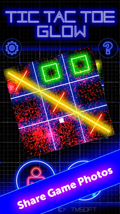 Tic Tac Toe Glow by TMSOFT screenshot-3