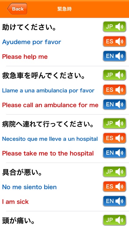 Medi Pass Español・Inglés・Japonés　Dictionario de idiomas de medicina for iPhone screenshot-4