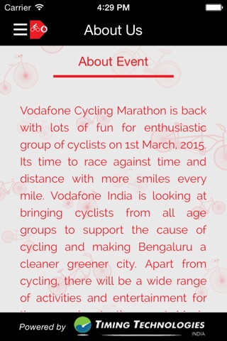 Vodafone Cycling Marathon screenshot 3