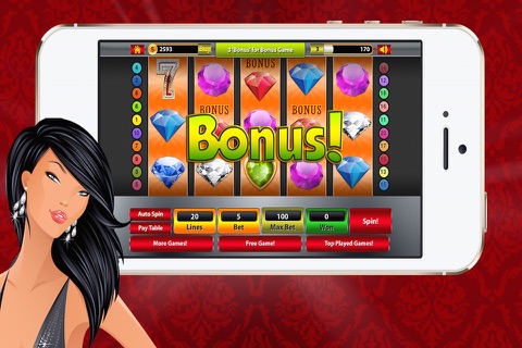 A Blue Diamond Slot-Machine - Casino Las Vegas Slots screenshot 3