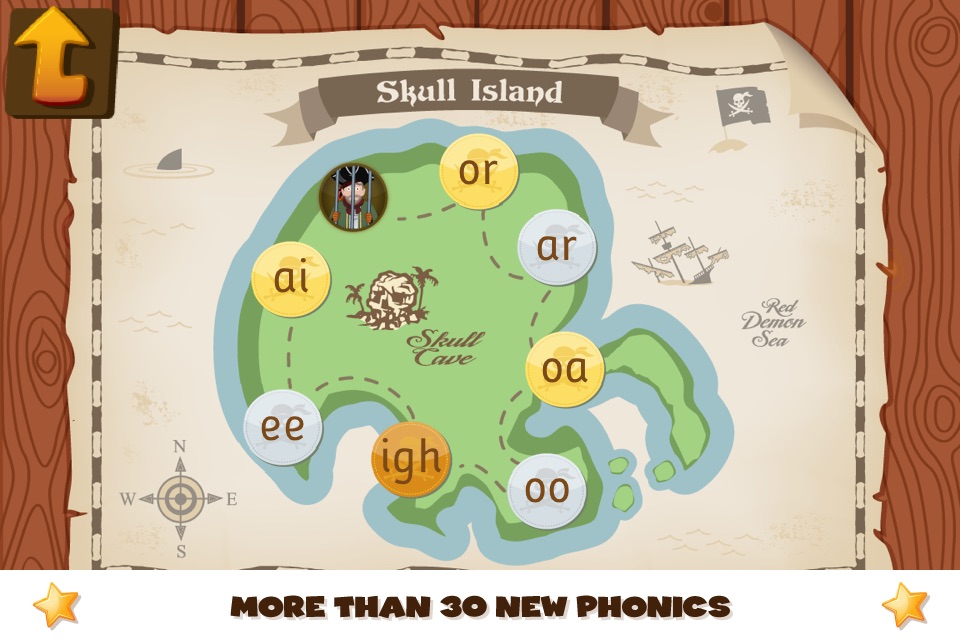 Pirate Phonics 2 : Kids learn to read! screenshot 2