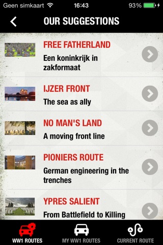 Touristic car routes Flanders screenshot 2