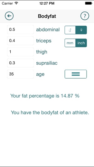 FitCalc - complete fitness calculator for exercising, dietin(圖5)-速報App