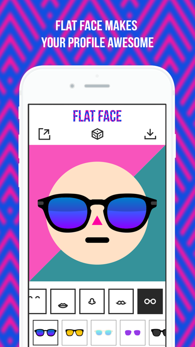 How to cancel & delete Flat Face - Avatar Face Maker from iphone & ipad 3