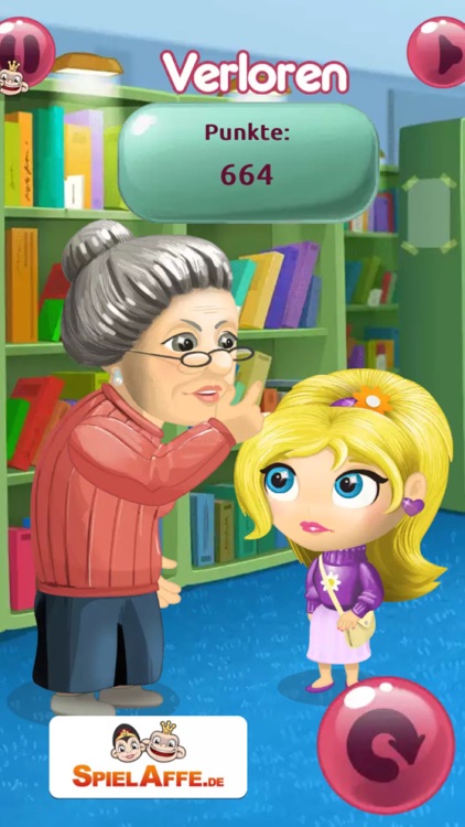 Slacking Library with Lucy: Play a fun & free Kids Games App for Girls screenshot-4