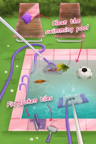 Sweet Baby Girl Cleanup 3 - Kitchen, Bathroom and Treehouse Chores, Car Wash and Pony Care (No Ads) screenshot 4