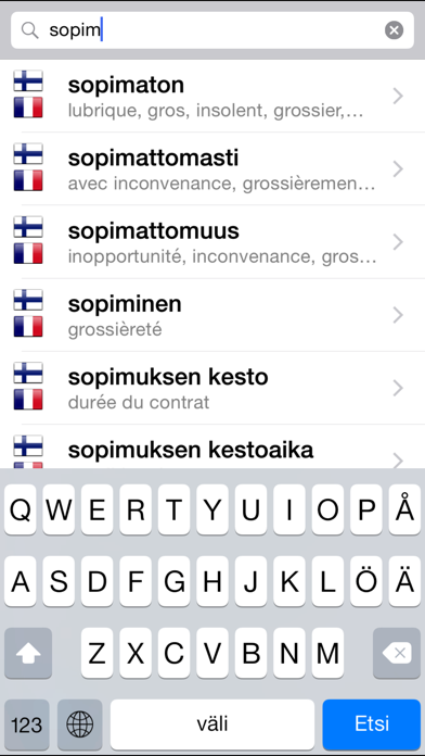 Télécharger Suomi - ranska - suomi sanakirja pour iPhone / iPad sur l'App  Store (Voyages)