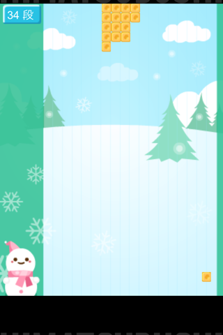 暇つぶしシリーズ　ブロック雪だるま（簡単タップで爽快感！！） screenshot 4