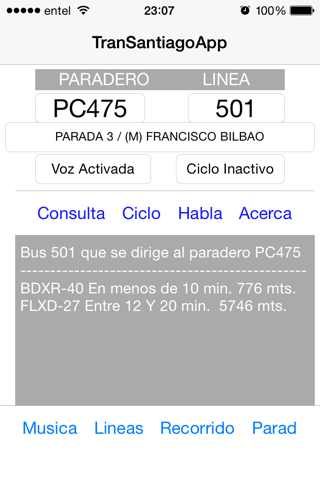 TranSantiagoApp screenshot 2