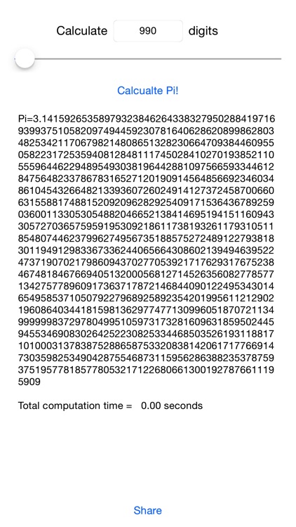 Calculate Pi Academic -Calculate Pi free of ads!-