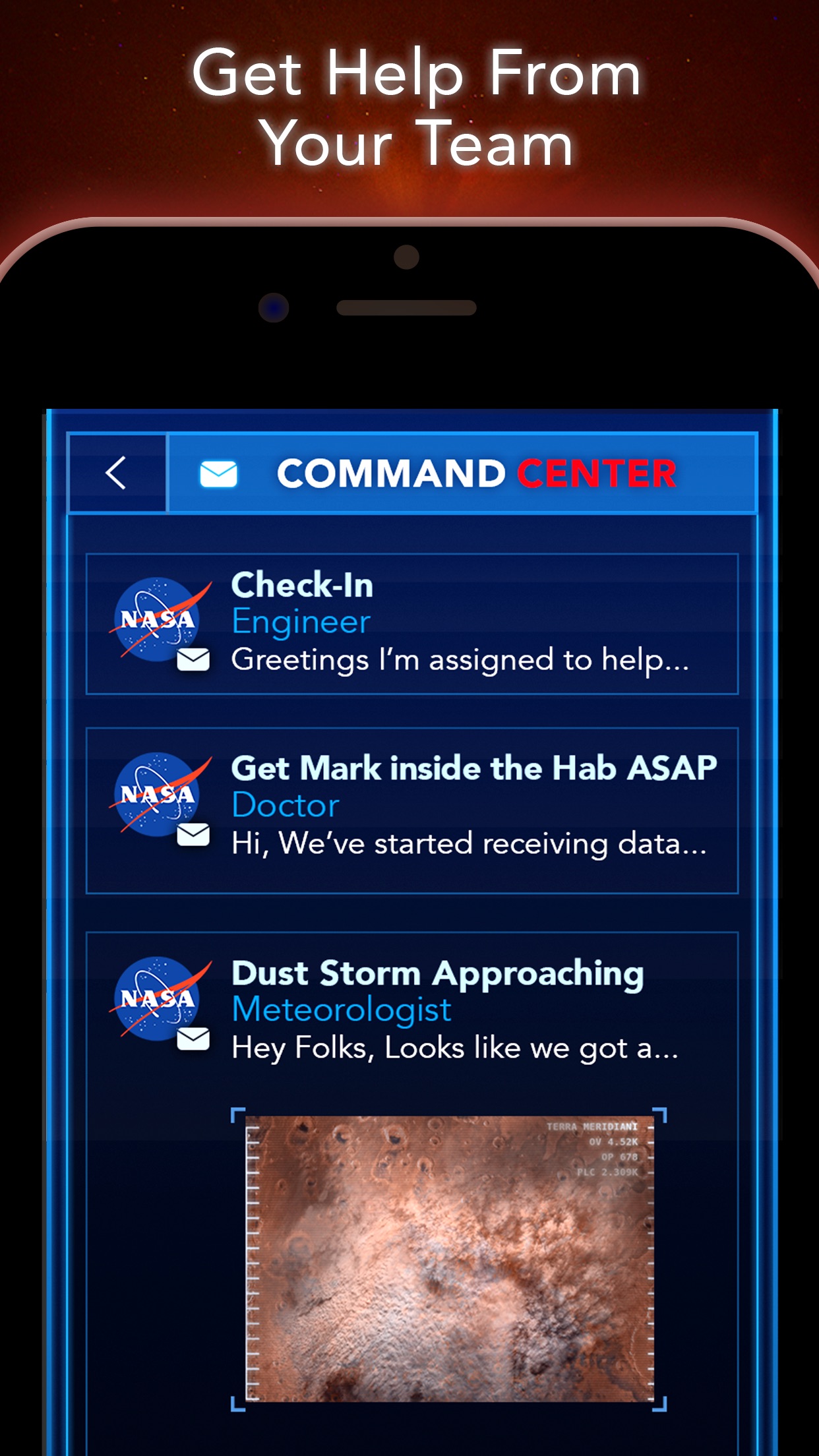 Screenshot do app The Martian: Official Game