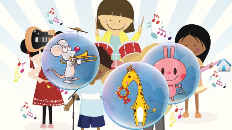 Music Bubbles for Toddlers and Kids : Musical Instruments and sounds ! FREE screenshot-3