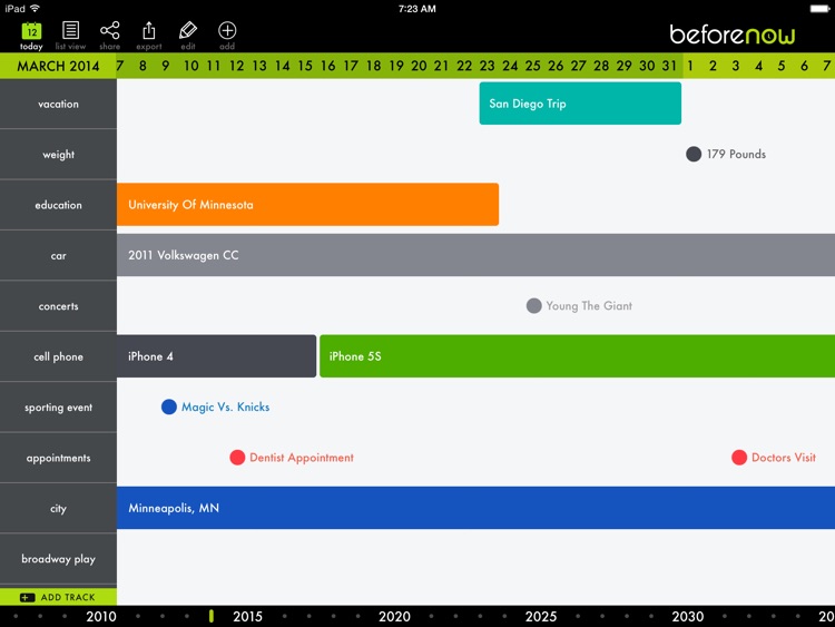 BeforeNow - Personal Timeline Creator and Journal screenshot-0