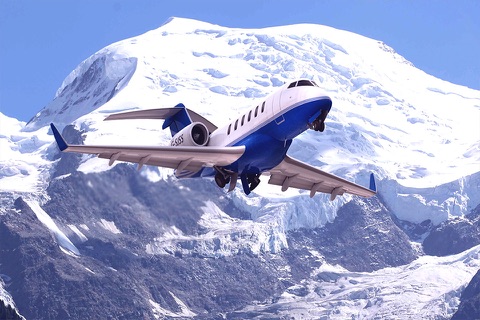 Flight Simulator (Bombardier Challenger 605 Edition) - Become Airplane Pilot screenshot 2