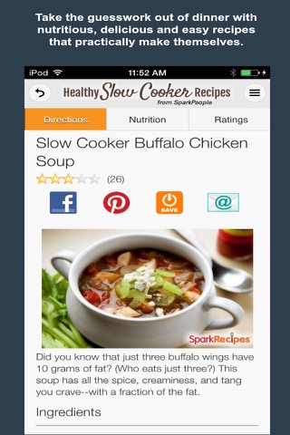 Healthy Slow Cooker Recipes from SparkPeople screenshot 3