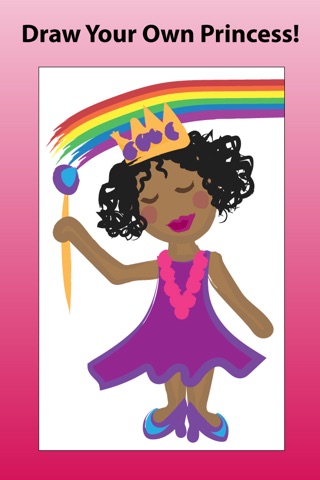 A Pretty Brown Princess Coloring Book screenshot 3