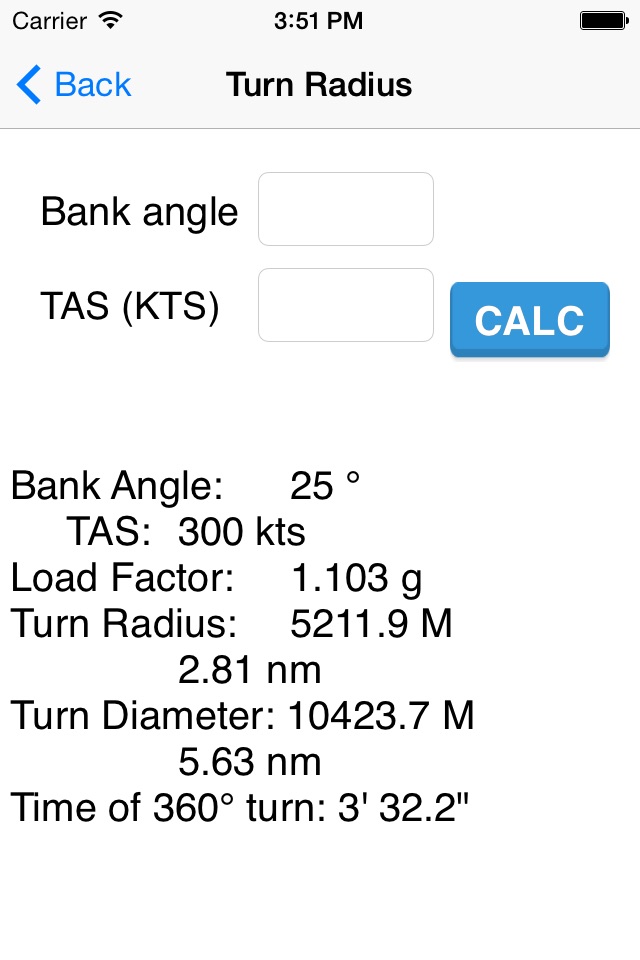 Calculator for Flight screenshot 3