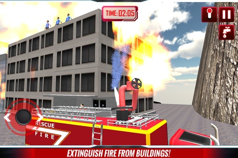 Fire Truck Hill Climbing 3D Simulator Game screenshot 4