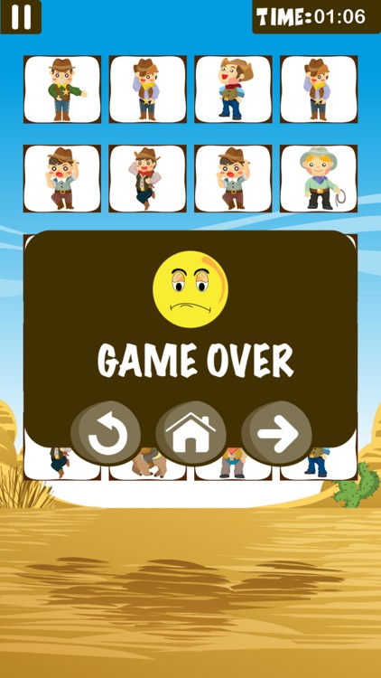 Cowboy Matching Games screenshot-3