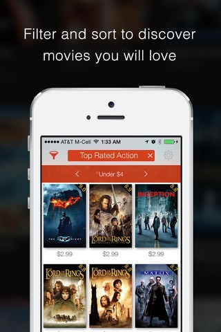 KinoHunt - Movie price tracker / watchlist for iTunes and Amazon screenshot 2