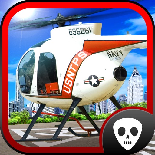 Helicopter 3D Parking Simulator Play and Test Fly Real Police, Rescue and Combat Heli iOS App