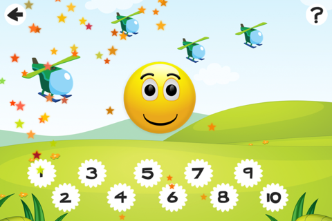 Active Counting Game for Children Learn to Count 1-10 with Flying Engines and Helicopters screenshot 3