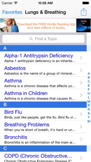 Lungs & Breathing: Lung Disorders, Asthma, Cancer, Asbestos (圖1)-速報App