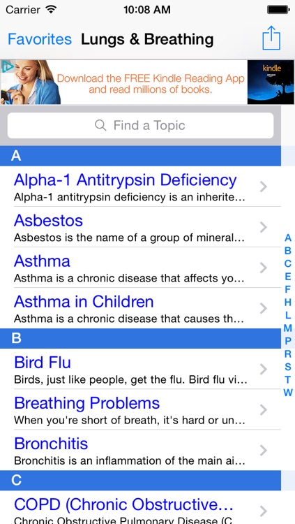 Lungs & Breathing: Lung Disorders, Asthma, Cancer, Asbestos Awareness Encyclopedia FREE!