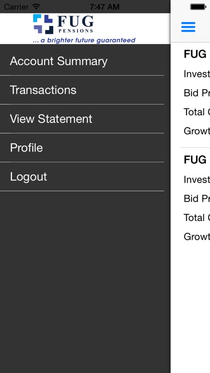 FUG Pensions Mobile screenshot-4