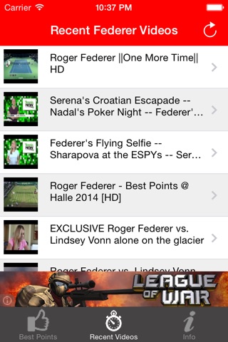 Roger Federer's Best Points And Shots screenshot 4
