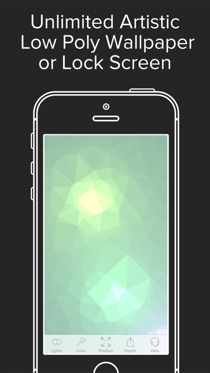 Random Polygon Wallpaper Plus Free — support 6 and 6plus resolutions screenshot-3