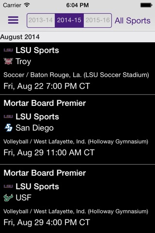 LSU Sports Mobile screenshot 2