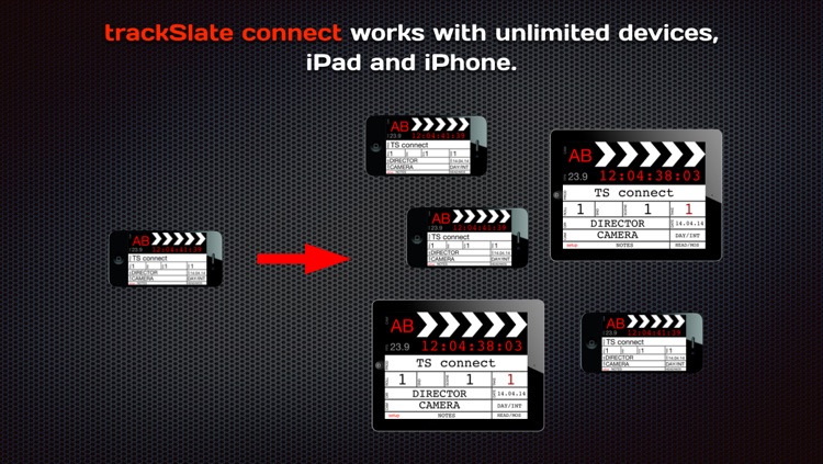 trackSlate clapperboard