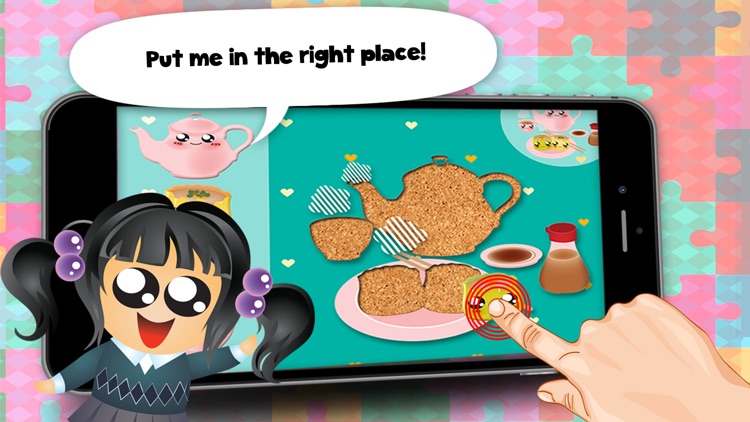 Play with Sakura chan Jigsaw Chibi Game for toddlers and preschoolers