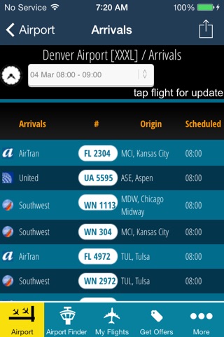 Denver Airport (DEN) Flight Tracker radar screenshot 3