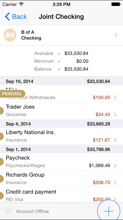 Banktivity – iPhone screenshot-3