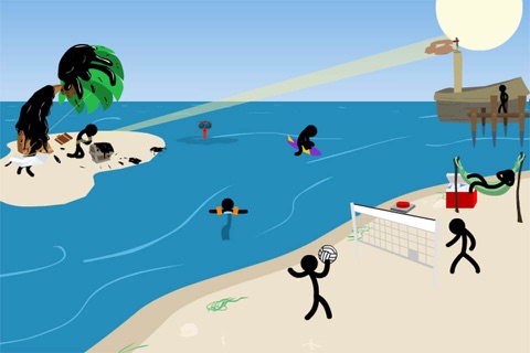 Death Click Beach - Stickman Edition screenshot 3