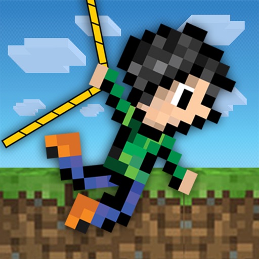 Airborne Superfly Swing : Swinging on 8-Bit Voxel Sky-Scrapers FREE icon