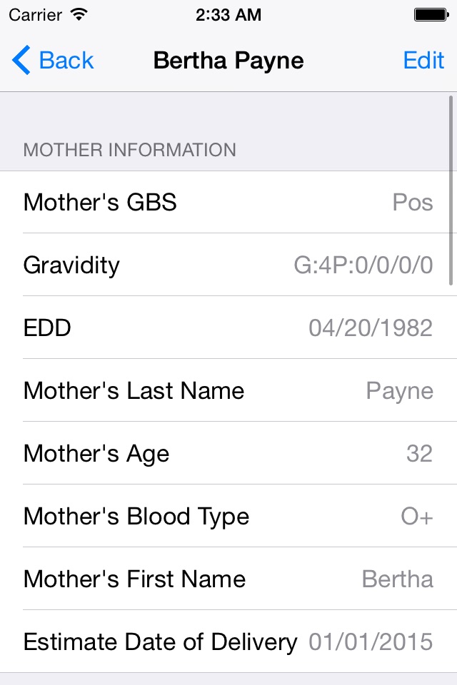BirthTracks Mobile screenshot 4