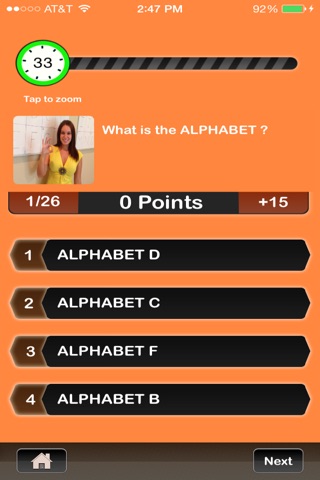 AmericanSignLanguageQuiz screenshot 2