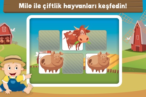Milo's Mini Games for Tots and Toddlers - Barn and Farm Animals Cartoon screenshot 4