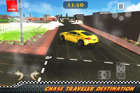 Taxi Driving Duty 3D - Car Drift Driver now Chasing the Traveler Destination in a City Traffic Rush screenshot 2