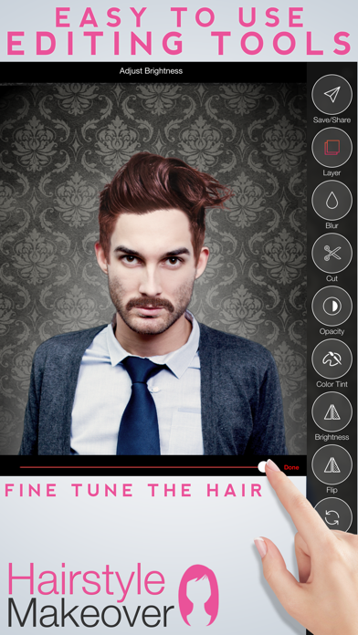 Hairstyle Makeover Premium - Use your camera to try on a new hairstyle Screenshot 3