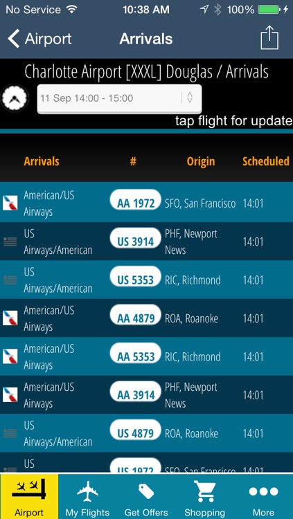 Charlotte Airport Pro (CLT) Flight Tracker Radar Douglas