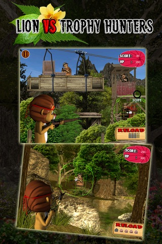 Lion VS Trophy Hunters - eXtreme Animal Sniper Shooter Adventure Hunter Game screenshot 4