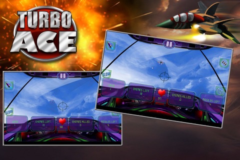 Turbo Ace 3D - Jet Fighters Take Metal Raiders Attack by Storm (Free Simulation Game) screenshot 3