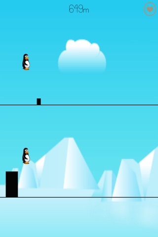Penguin Jump Club - A Cute Animal Snowball Avoider Free screenshot 3
