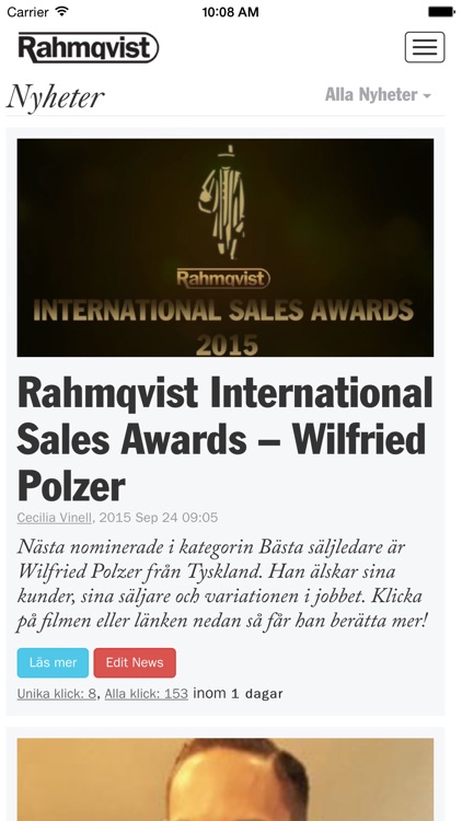 Rahmqvist Intranet Mobile