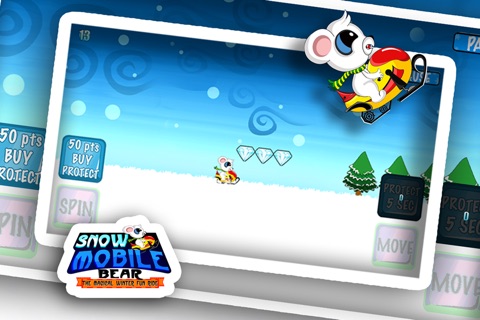 Snow Mobile Bear: The Magical Winter Fun Ride - Gold screenshot 2